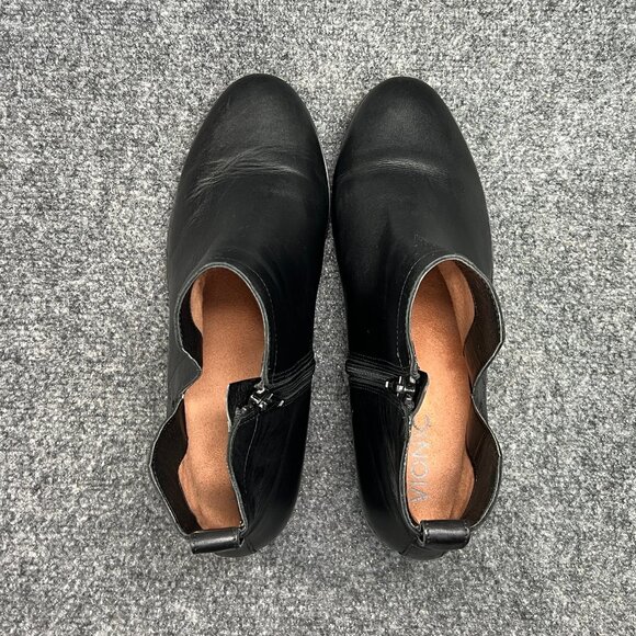 Vionic Clara Ankle Boots Women's Size 9 Black Leather Weather Resistant Booties - Picture 8 of 15